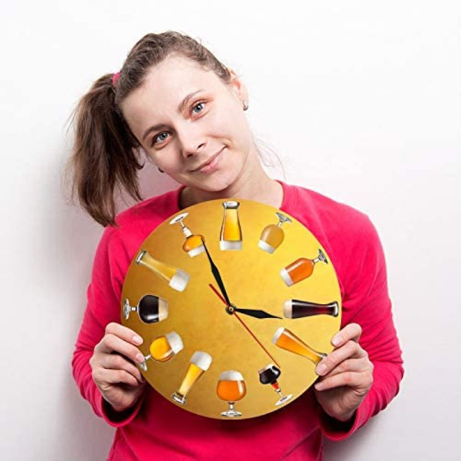 Amazon.co.jp: 壁掛け時計さまざまなコールドクラフトビール壁掛け時計